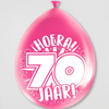 Party ballonnen 70 jaar (8 stuks)